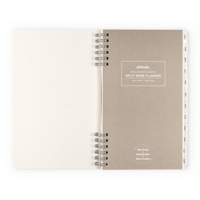 slide 3 of 11, Altitude 5"x8" Weekly/Monthly Planner Cream Arch, 1 ct