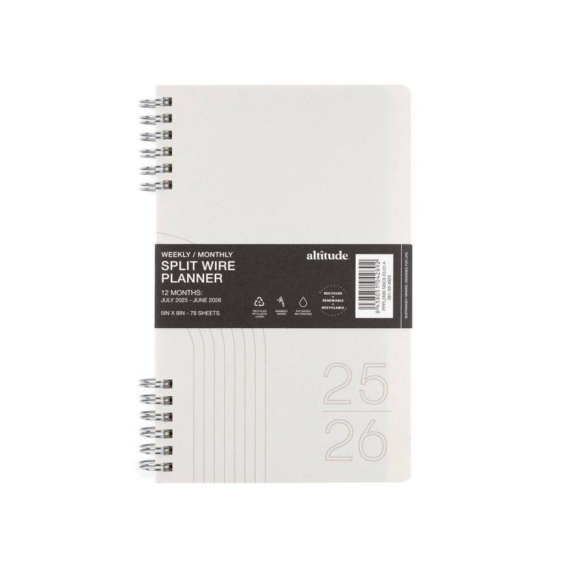 slide 1 of 11, Altitude 5"x8" Weekly/Monthly Planner Cream Arch, 1 ct