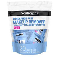 Neutrogena Makeup Remover Wipes - Ultra Soft Micellar Facial Cleansing - Fragrance Free - Singles - 20ct