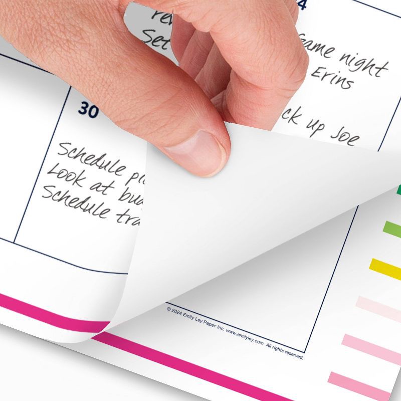 slide 4 of 7, AT-A-GLANCE Emily Ley 2025-2026 22"x17.125" Monthly Desk Pad Happy Stripe, 1 ct