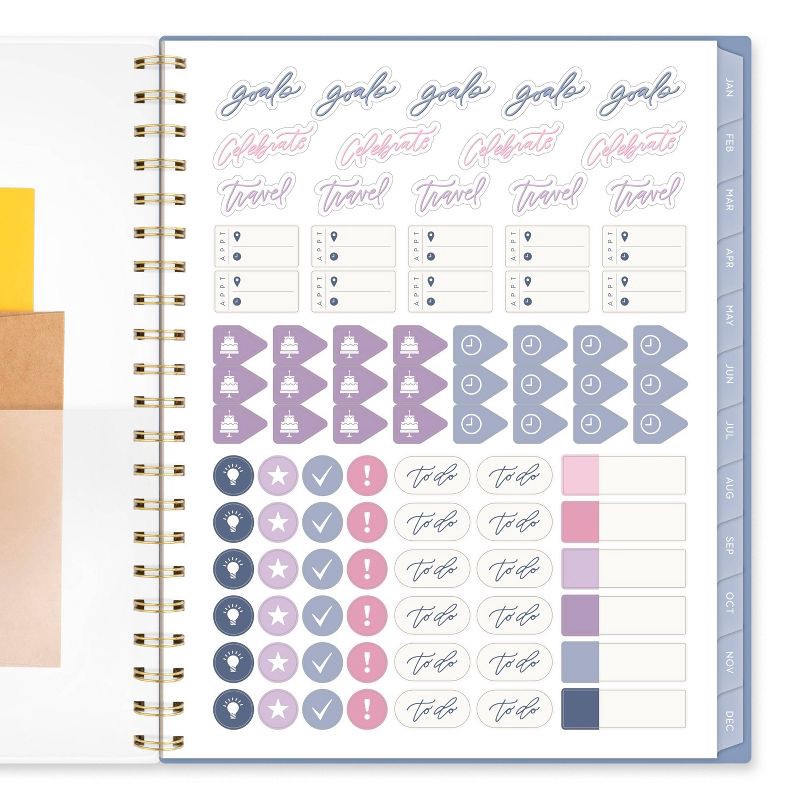 slide 8 of 12, Cambridge Leah Bisch Large 2025-2026 Weekly/Monthly 11"x9.375" Ciara Floral, 1 ct