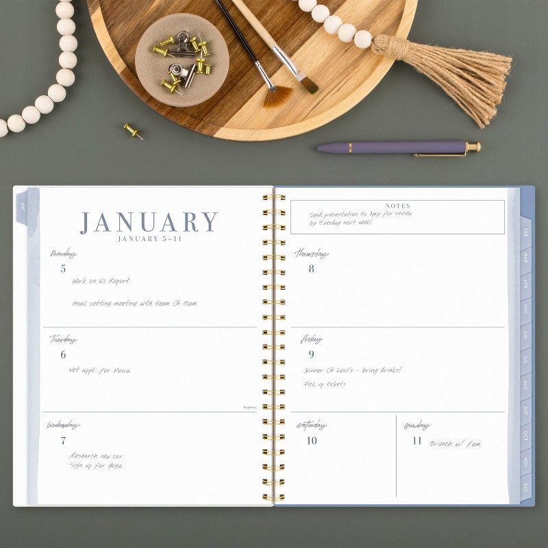 slide 9 of 12, Cambridge Leah Bisch Large 2025-2026 Weekly/Monthly 11"x9.375" Ciara Floral, 1 ct