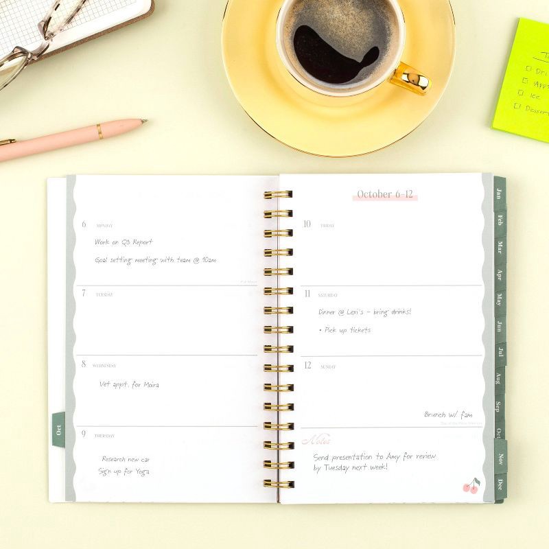 slide 2 of 9, Cambridge 2026 Weekly/Monthly Cherrywood Lane Small Green Floral, 1 ct