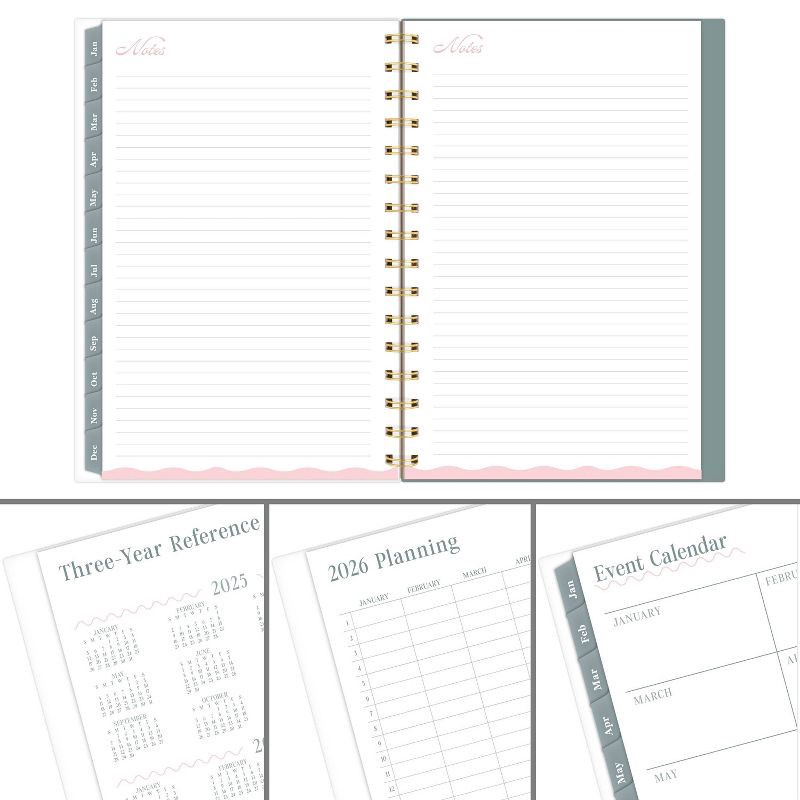 slide 6 of 9, Cambridge 2026 Weekly/Monthly Cherrywood Lane Small Green Floral, 1 ct