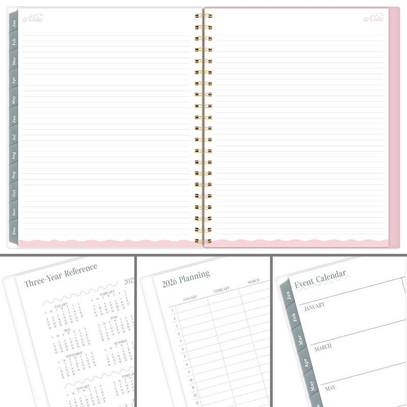 slide 6 of 9, Cambridge 2026 Weekly/Monthly Cherrywood Lane Large Stripe, 1 ct
