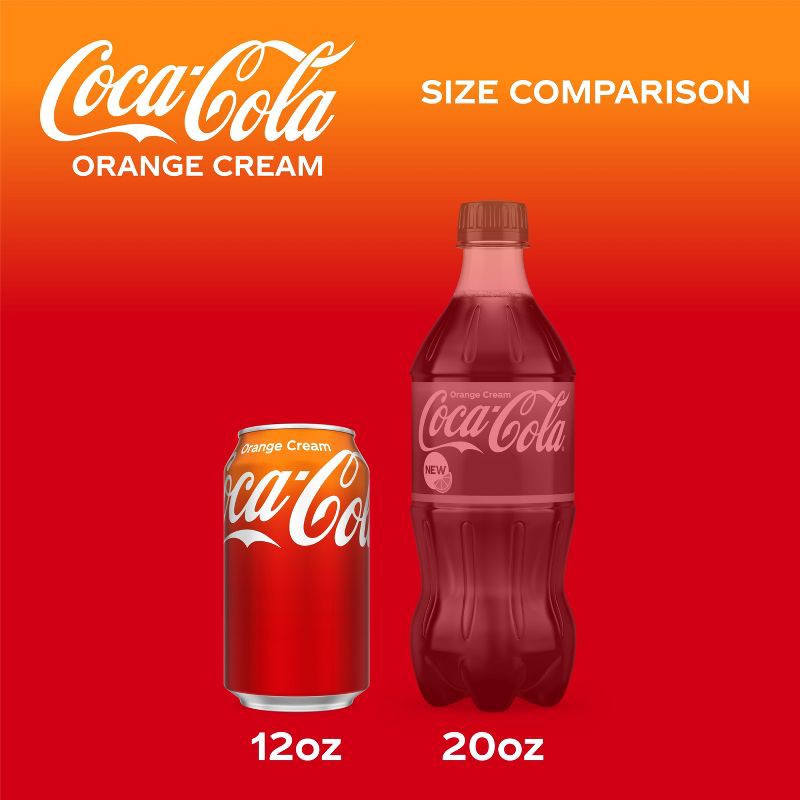 slide 5 of 8, Coca-Cola Orange Cream Soda - 12pk/12 fl oz Cans, 12 ct; 12 fl oz