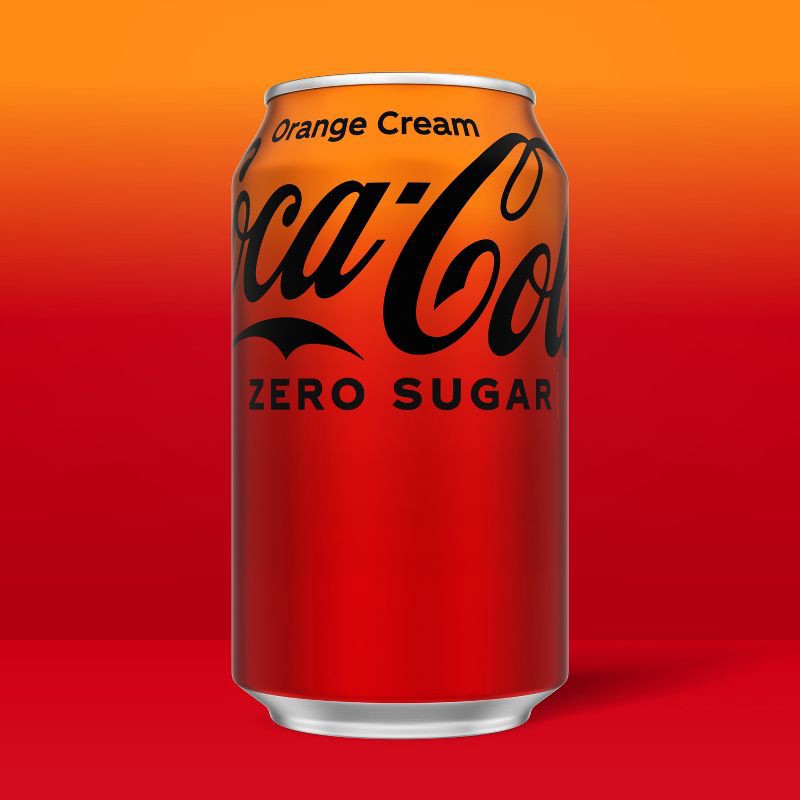 slide 3 of 8, Coca-Cola Zero Sugar Orange Cream Soda - 12pk/12 fl oz Cans, 12 ct; 12 fl oz