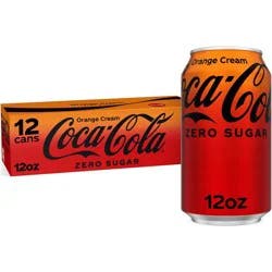 Coca-Cola Zero Sugar Orange Cream Soda - 12pk/12 fl oz Cans