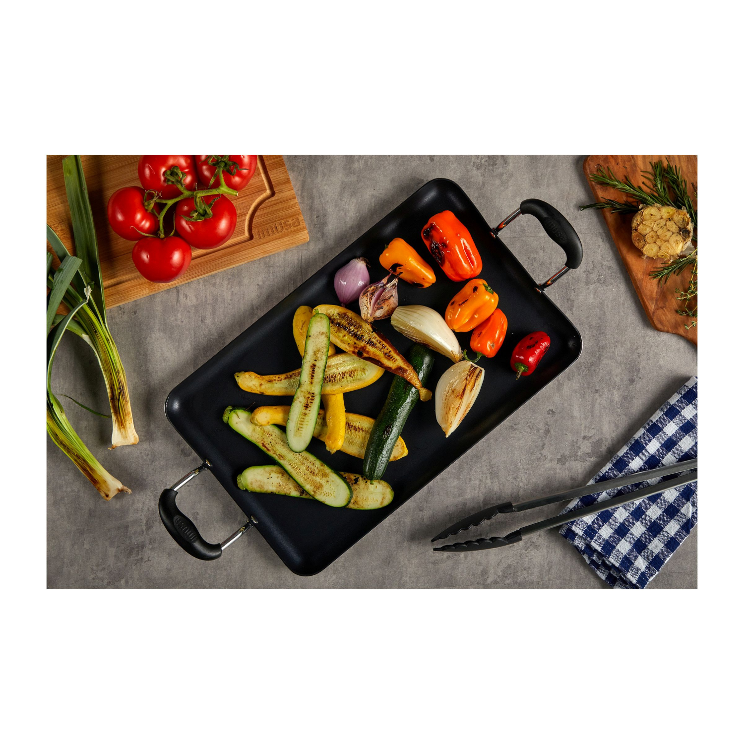 slide 3 of 3, IMUSA Ceramic Double Burner, 19 in