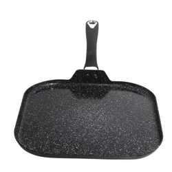 IMUSA 11" Ceramic Bistro Square Griddle Black