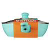 slide 11 of 29, IMUSA USA IMU-30053 Forged Teal Jumbo Cooker with Ceramic Nonstick, 4 qt