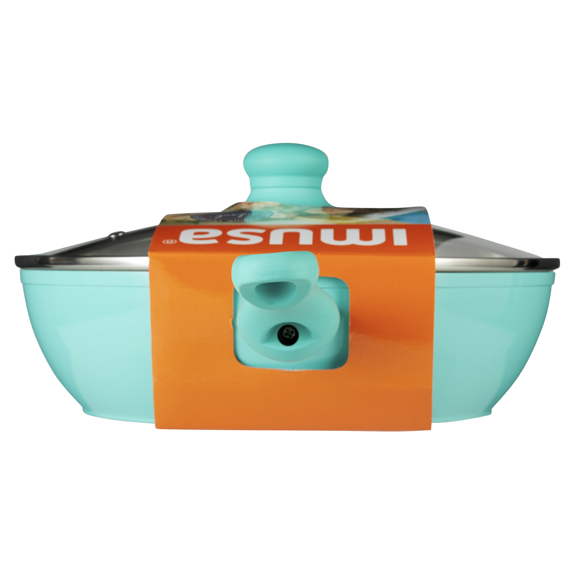 slide 19 of 29, IMUSA USA IMU-30053 Forged Teal Jumbo Cooker with Ceramic Nonstick, 4 qt