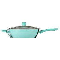 slide 25 of 29, IMUSA USA IMU-30053 Forged Teal Jumbo Cooker with Ceramic Nonstick, 4 qt