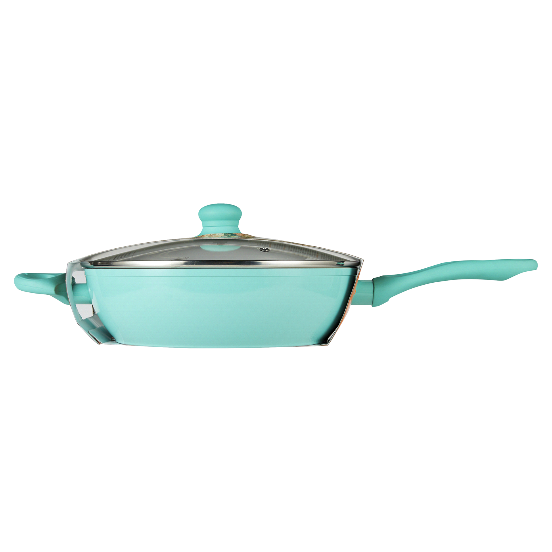 slide 26 of 29, IMUSA USA IMU-30053 Forged Teal Jumbo Cooker with Ceramic Nonstick, 4 qt