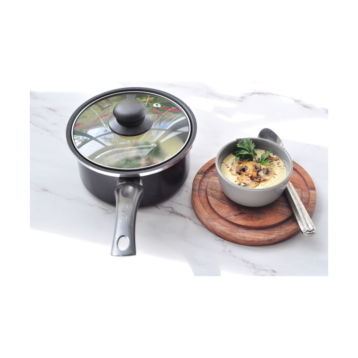 slide 2 of 2, Imusa Innova Sauce Pan With Glass Lid 1.7 Quart, 1.7 qt