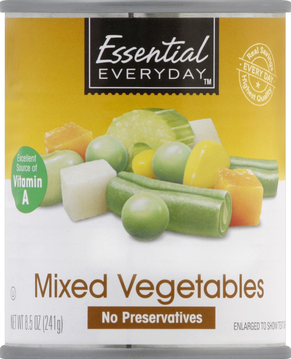 slide 2 of 2, Essential Everyday Canned Mixed Vegetables, 8.5 oz