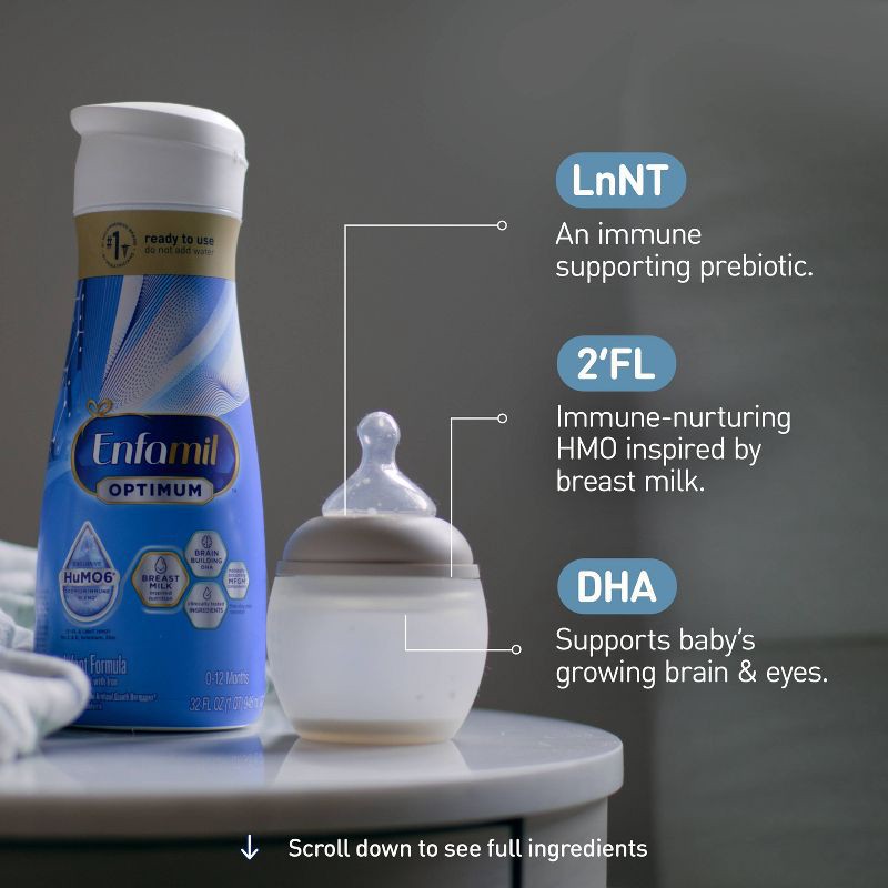slide 4 of 11, Enfamil Optimum Enspire Ready to Feed Infant Formula - 32 fl oz, 32 fl oz