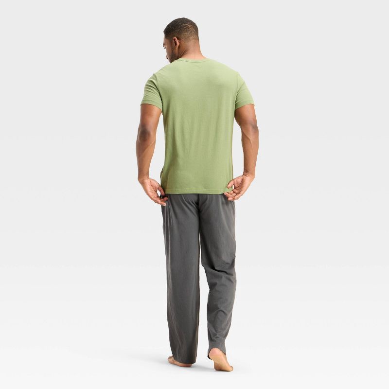 slide 2 of 3, Men's Sunset Short Sleeve Pajama Set - Goodfellow & Co™ Green XXL, 1 ct