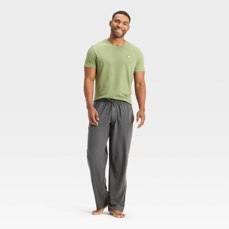 slide 1 of 3, Men's Sunset Short Sleeve Pajama Set - Goodfellow & Co™ Green XXL, 1 ct