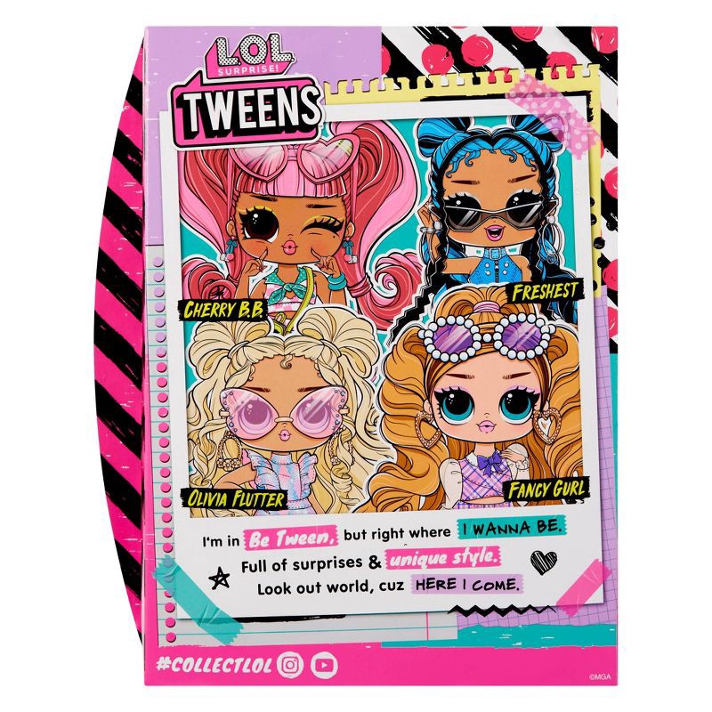 slide 8 of 8, L.O.L. Surprise! Tweens Core Doll - Fancy Girl: Fashion Doll with Removable Clothes, Accessories, Curly Brown Hair, 1 ct