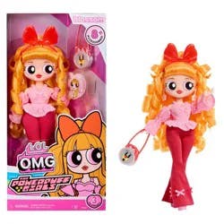 L.O.L. Surprise! OMG The Powerpuff Girls Doll - Blossom: Curly Orange Hair, Articulated Fashion Figure, Removable Clothes