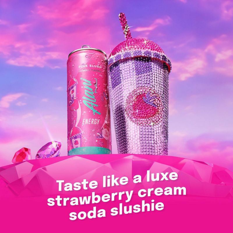 slide 4 of 5, Alani Nu Pink Slush Energy Drink - 6pk/12 fl oz Cans, 6 ct; 12 fl oz