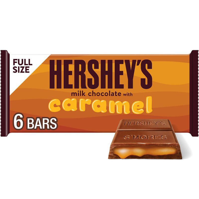 slide 1 of 7, Hershey's Milk Chocolate with Caramel candy Bars - 8.4oz/6ct, 6 ct; 8.4 oz