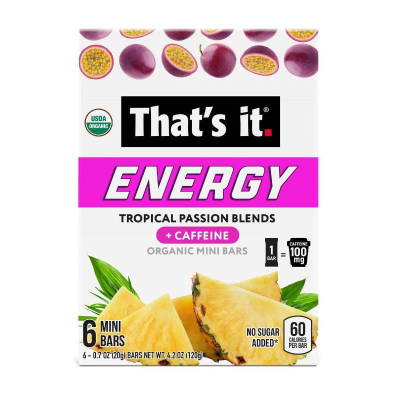 slide 3 of 7, That's it. Organic Tropical Passion Blends Energy Bars - 4.2oz/6ct, 6 ct; 4.2 oz