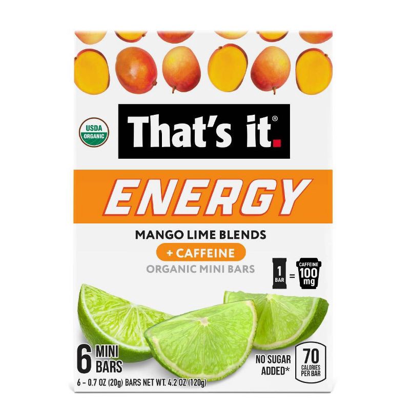 slide 3 of 7, That's it. Organic Mango Lime Blends Energy Bars - 4.2oz/6ct, 6 ct; 4.2 oz