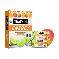That's it. Organic Mango Lime Blends Energy Bars - 4.2oz/6ct