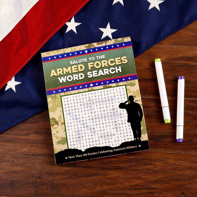 slide 5 of 7, Random House Salute to the Armed Forces Word Search - by Editors of Thunder Bay Press (Paperback), 1 ct