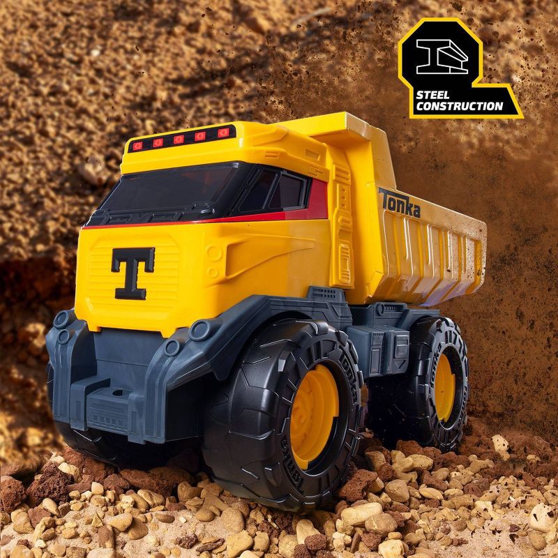 slide 4 of 9, Tonka Next Gen Mighty Dump Truck: Indoor/Outdoor Creative Thinking Construction Toy Vehicle, Plastic & Zinc Alloy, 1 ct