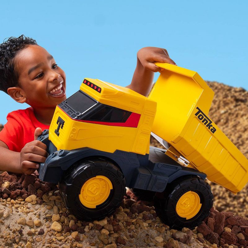 slide 5 of 9, Tonka Next Gen Mighty Dump Truck: Indoor/Outdoor Creative Thinking Construction Toy Vehicle, Plastic & Zinc Alloy, 1 ct