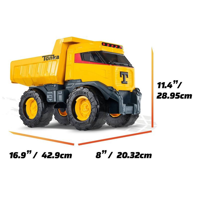 slide 7 of 9, Tonka Next Gen Mighty Dump Truck: Indoor/Outdoor Creative Thinking Construction Toy Vehicle, Plastic & Zinc Alloy, 1 ct