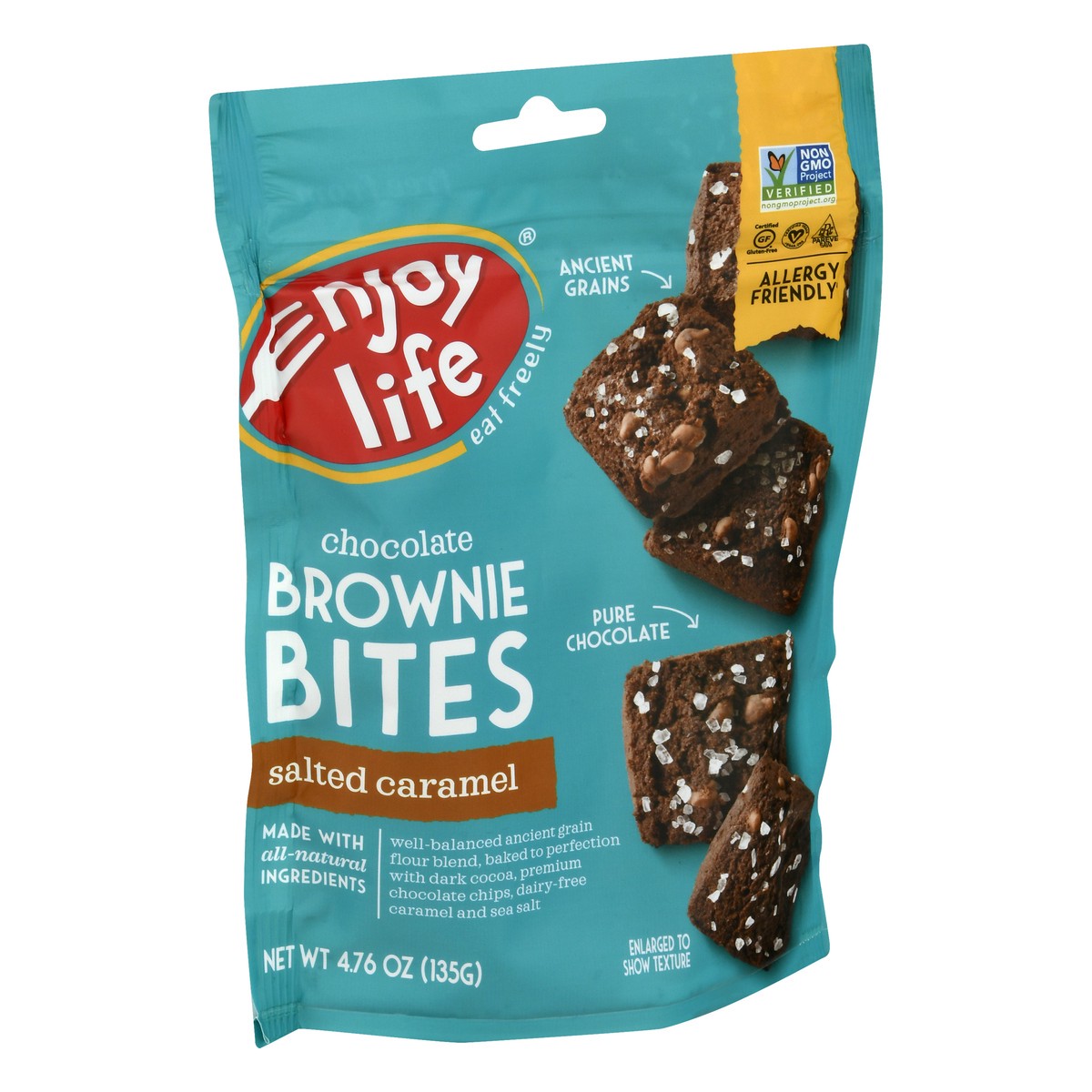 slide 2 of 9, Enjoy Life Salted Caramel Brownie Bites, 1 ct