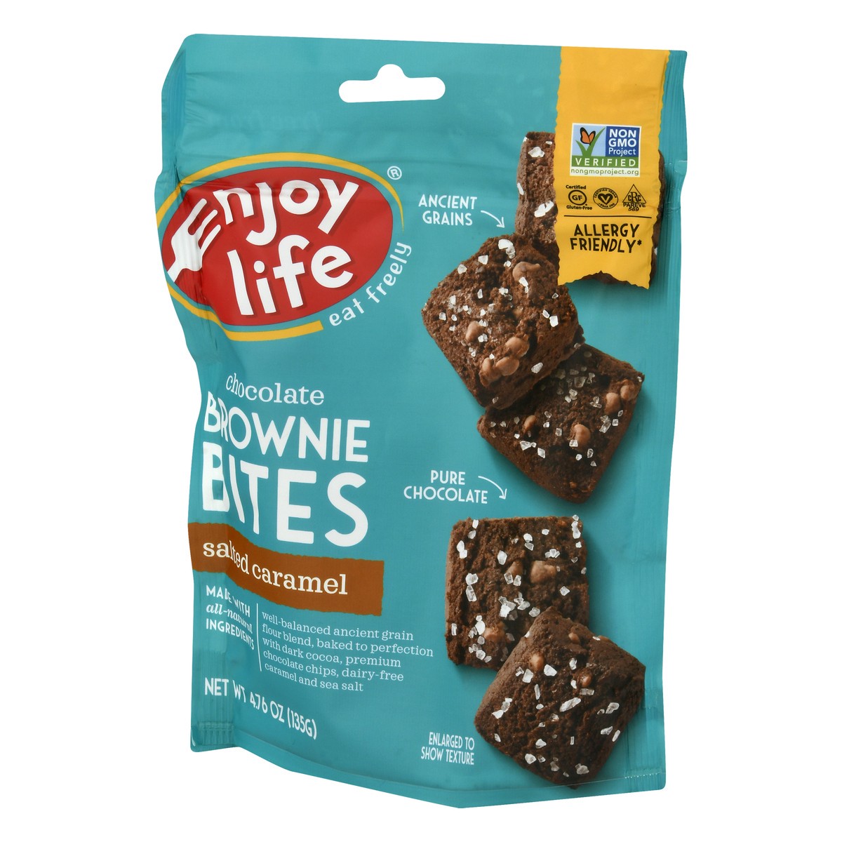 slide 7 of 9, Enjoy Life Salted Caramel Brownie Bites, 1 ct