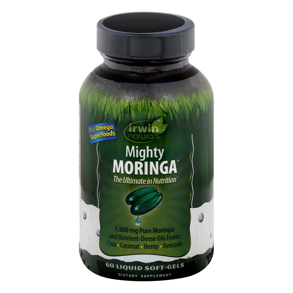 slide 1 of 9, Irwin Naturals Mighty Moringa, 60 ct