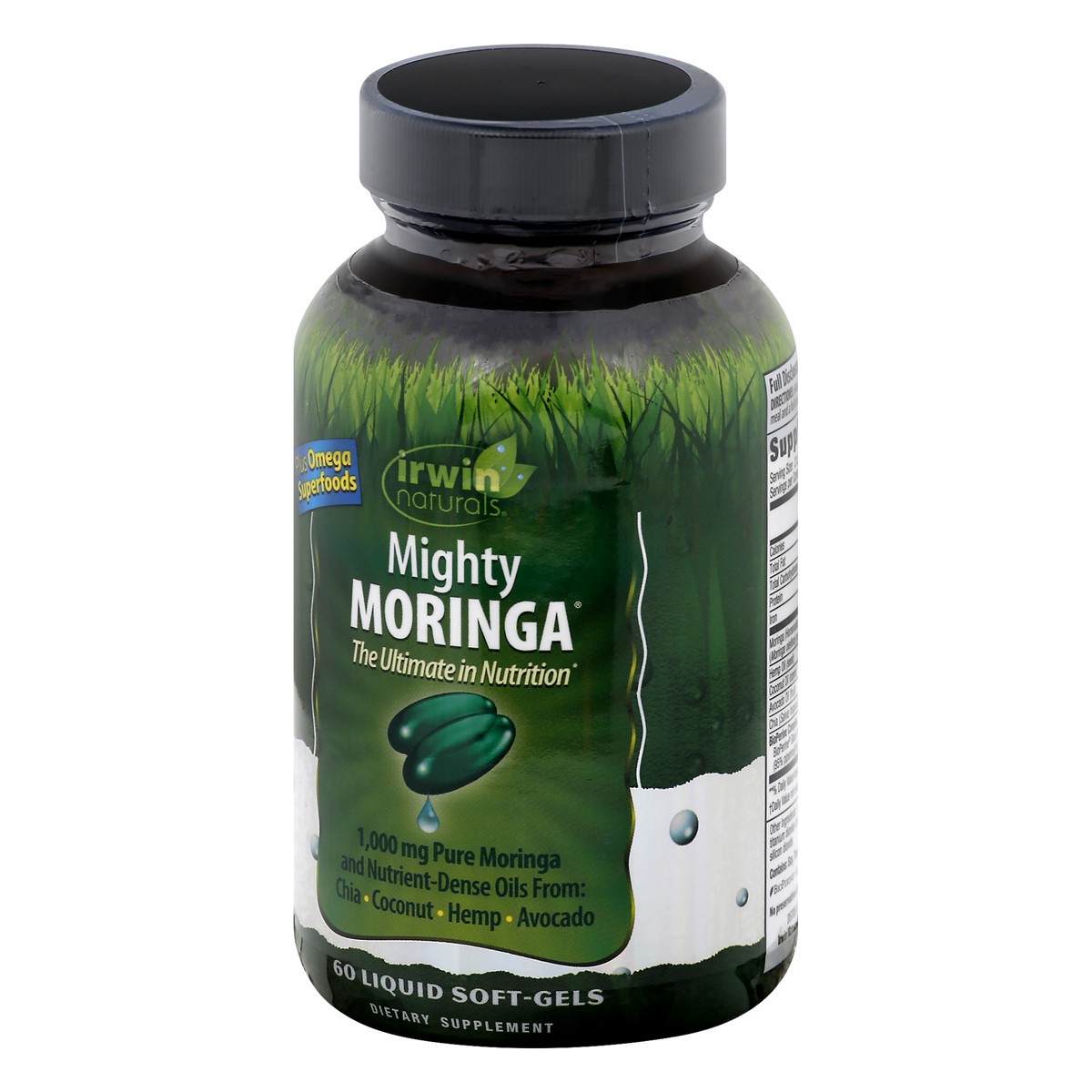 slide 3 of 9, Irwin Naturals Mighty Moringa, 60 ct