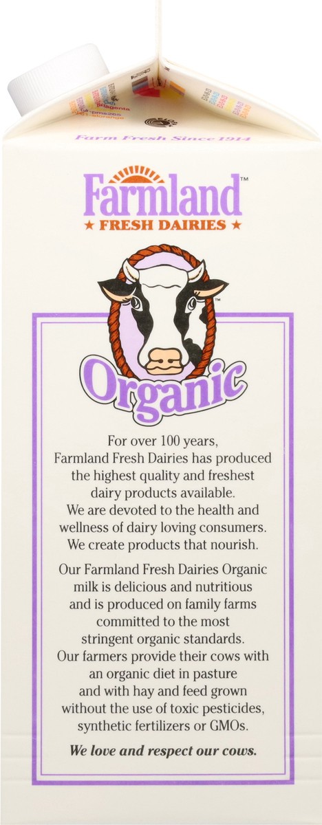 slide 3 of 14, Farmland 2% Reduced Fat Organic Milk 0.5 gal, 1/2 gal