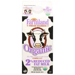 Farmland 2% Reduced Fat Organic Milk 0.5 gal