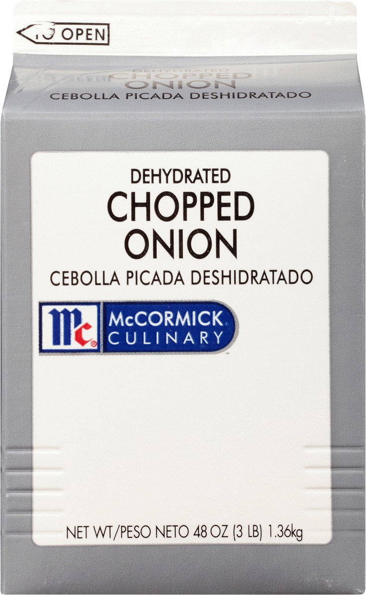 slide 7 of 9, McCormick Culinary Dehydrated Chopped Onion, 3 lb, 48 oz