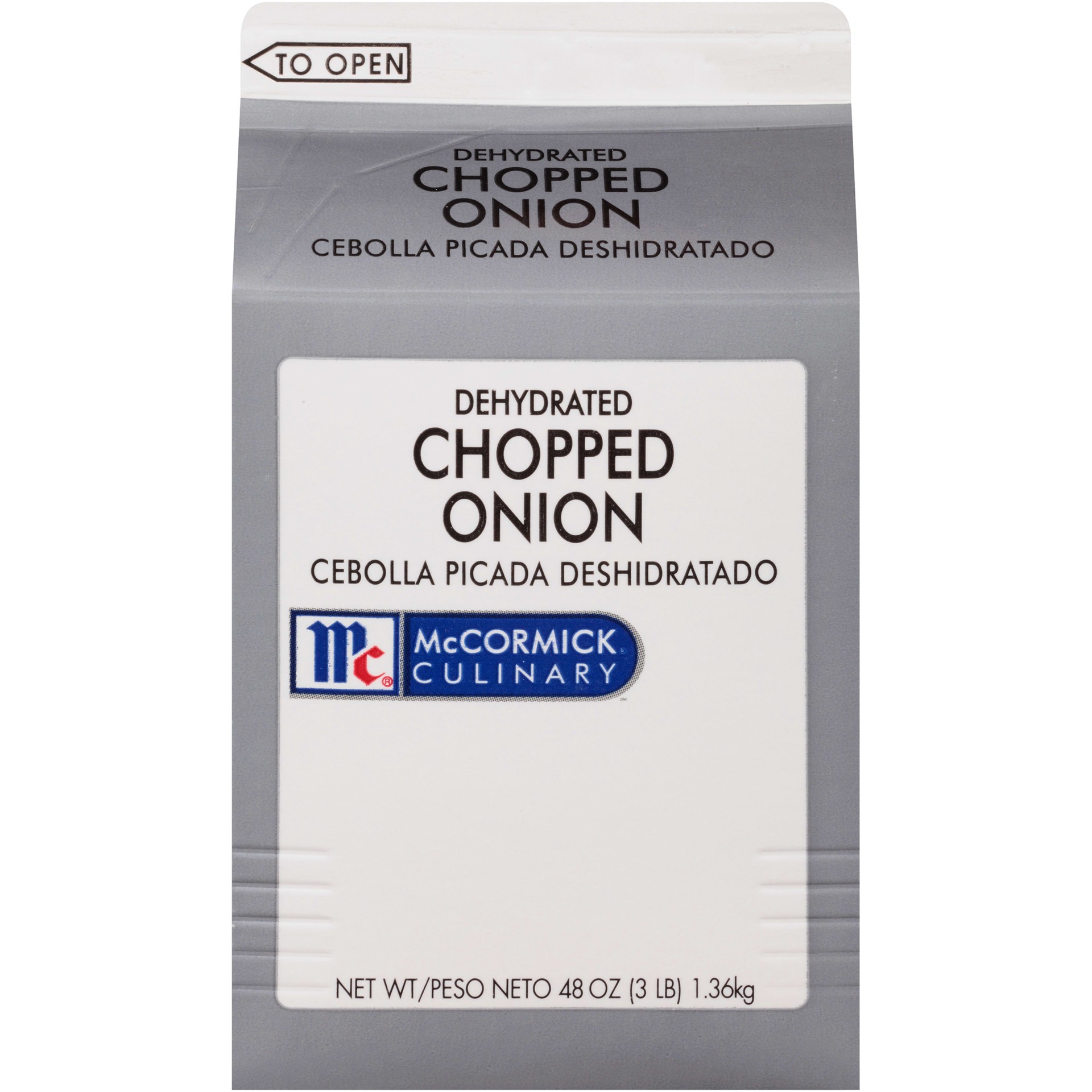 slide 1 of 9, McCormick Culinary Dehydrated Chopped Onion, 3 lb, 48 oz