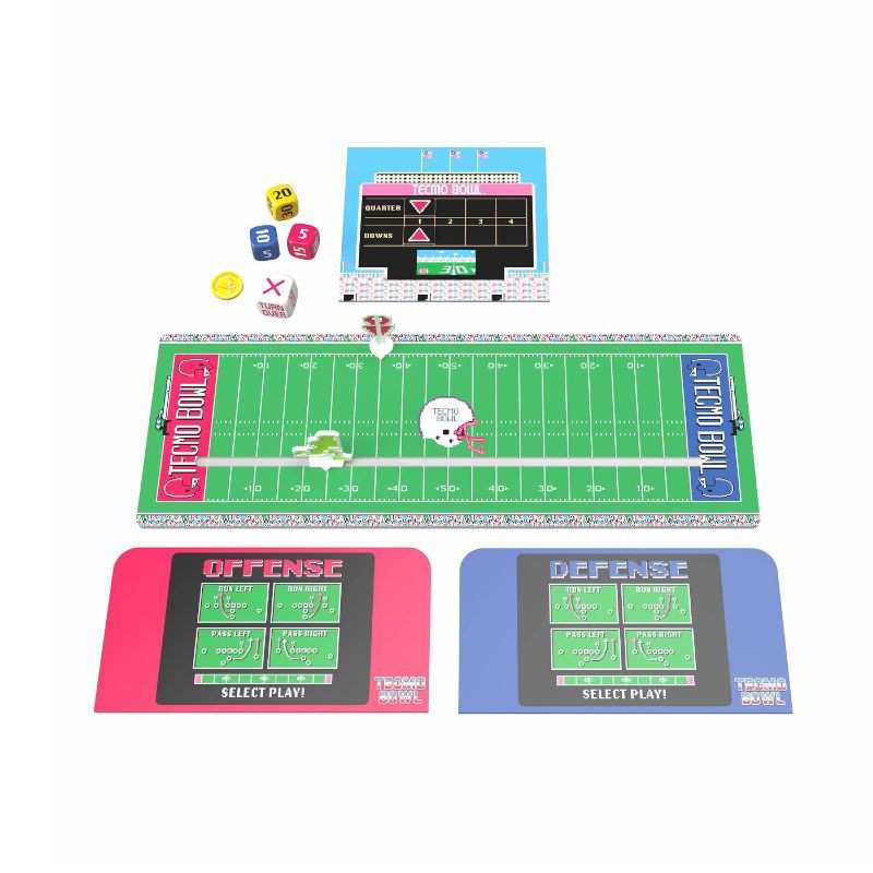 slide 3 of 6, Buffalo Games: Tecmo Bowl – Classic Football Board Game for 2 Players, Ages 8+ - Call the Plays and Score Big!, 1 ct