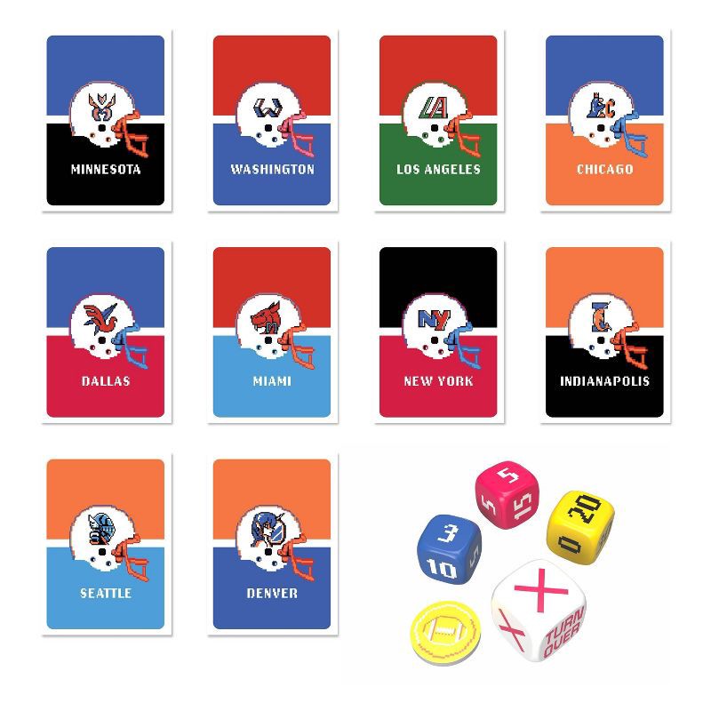 slide 6 of 6, Buffalo Games: Tecmo Bowl – Classic Football Board Game for 2 Players, Ages 8+ - Call the Plays and Score Big!, 1 ct