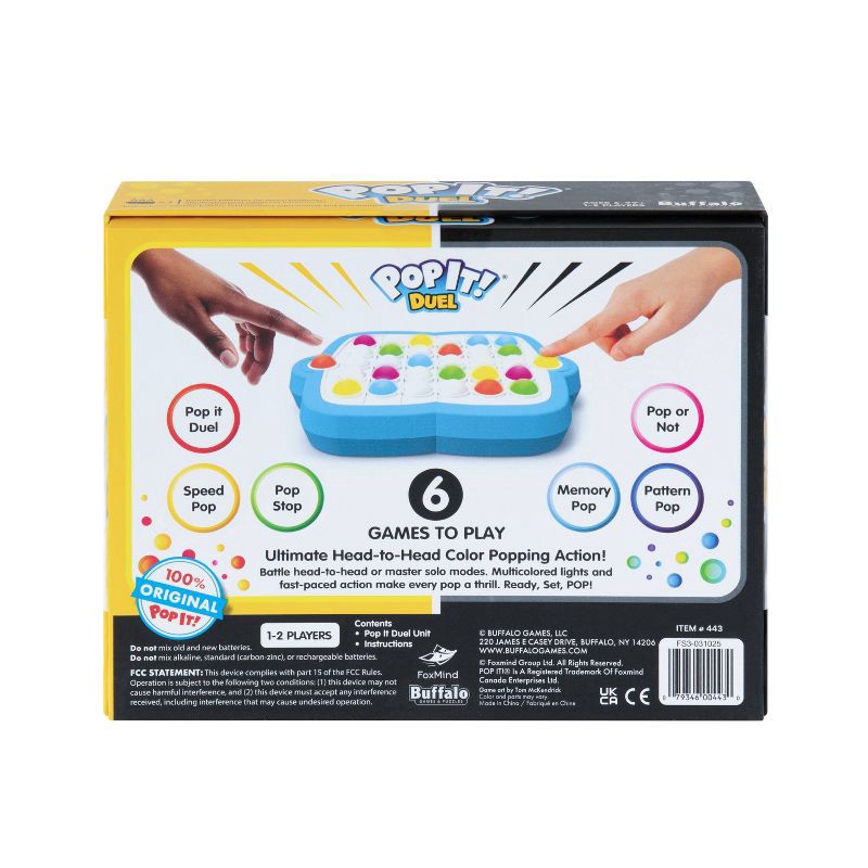 slide 6 of 7, Buffalo Games: Pop It! Duel Electronic Games, 1 ct