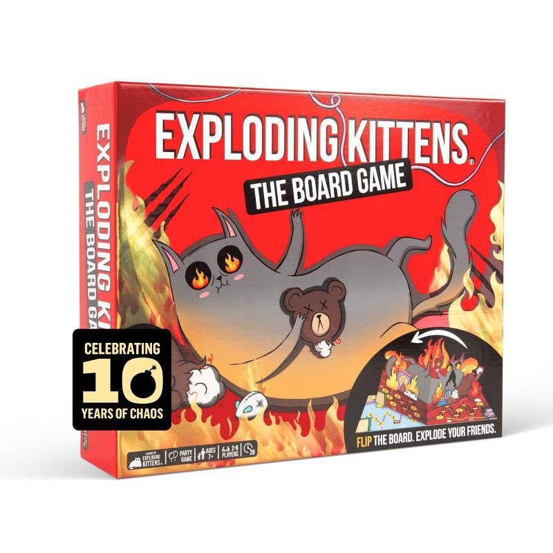 slide 1 of 9, Exploding Kittens: The Board Game, 1 ct