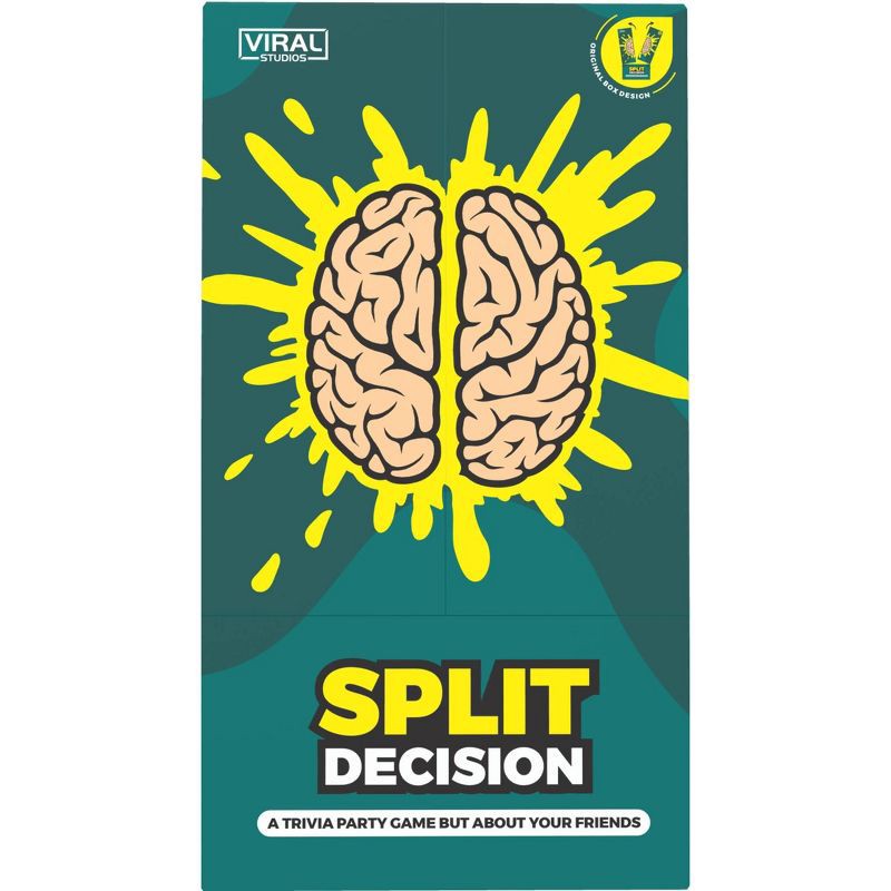 slide 3 of 7, Viral Studios Split Decision Board Game: Emotional Development, Party Game for 3+ Players, Includes Cards, 30+ Minutes Play, 1 ct