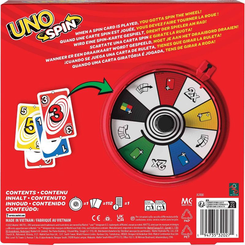 slide 6 of 6, UNO Spin Board Game, 1 ct