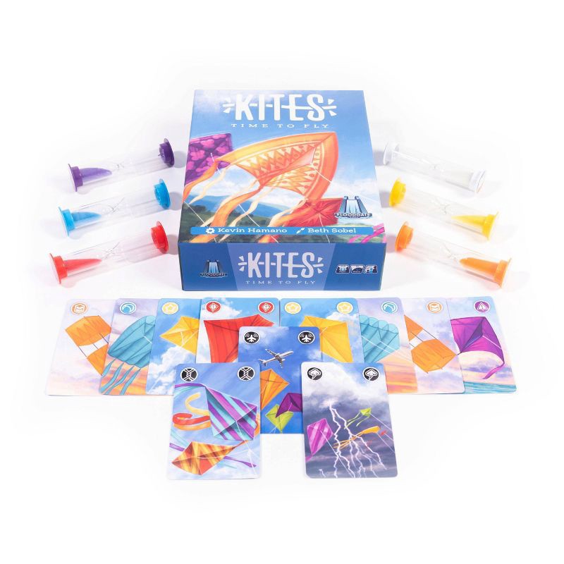 slide 3 of 5, Floodgate Games Kites: Fast-Paced Social Skills Card Party for 2-6 Players, 1 ct