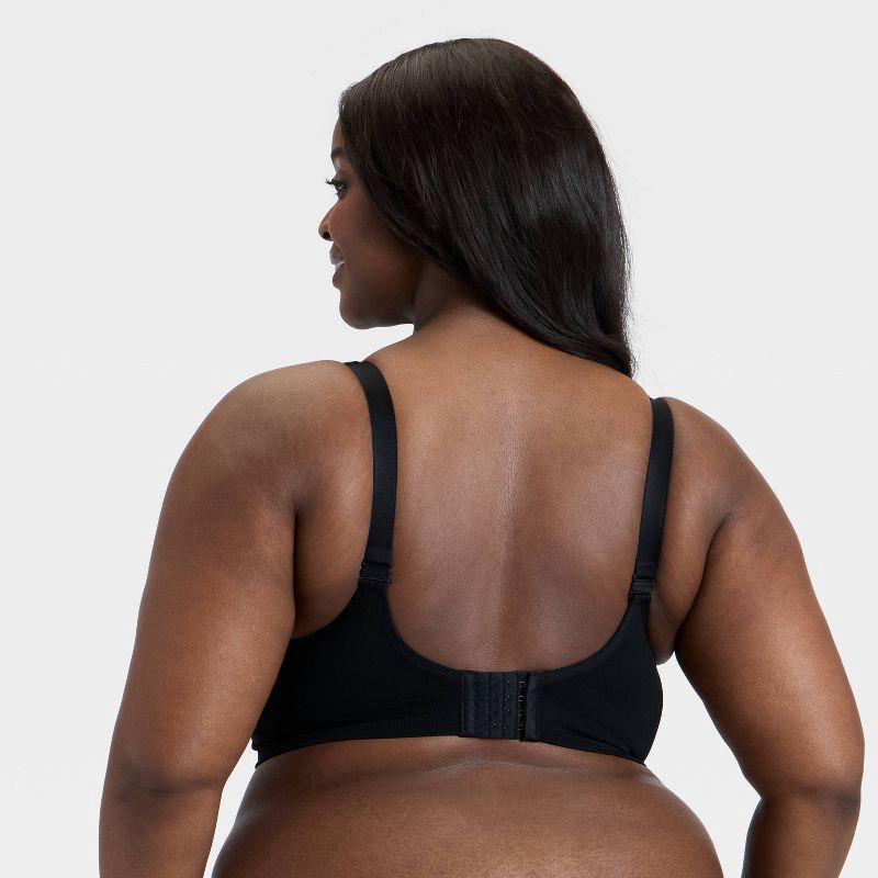 slide 2 of 4, Women's Nursing Lightly Lined Seamless Bralette - Auden™ Black XXL, 1 ct